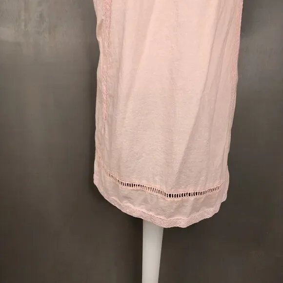 A dip of Darling Women's Dress Floral Embroidered Pink Medium Delicate Feminine - Picture 9 of 13